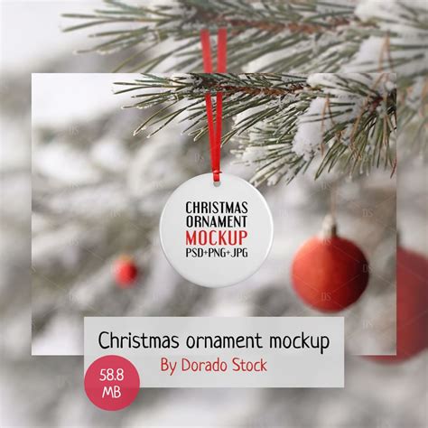 Christmas Ornament Psd Mockup