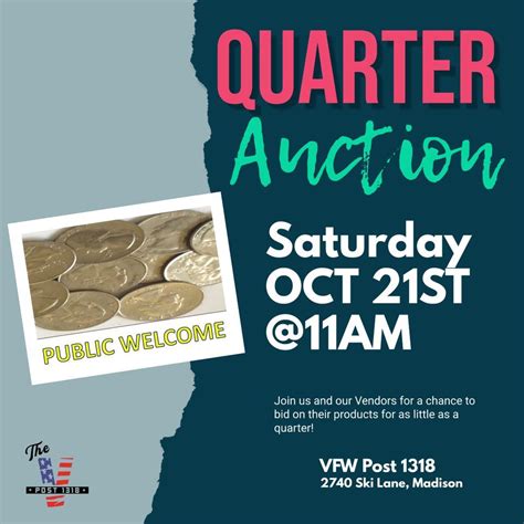 Quarter Auction, The VFW - Post 1318, Madison, October 21 2023 ...