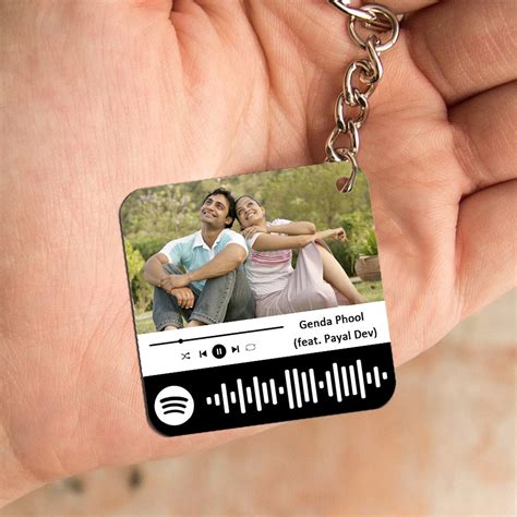 Spotify Keychain | Custom Spotify Code Keychain online at Zestpics