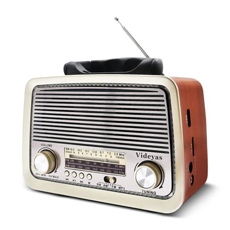 Vintage Bluetooth Radio Portable With Shortwave Usb Tf Aux Mp3 ...