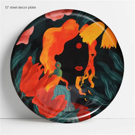 Shop Wall Decorative Plates | Portraits | Premium Steel Decor | Set of ...