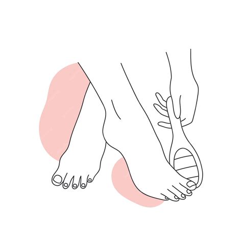 Foot heels scraping procedure | Premium Vector