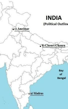 On the same outline map of India locate and label the following. (i ...