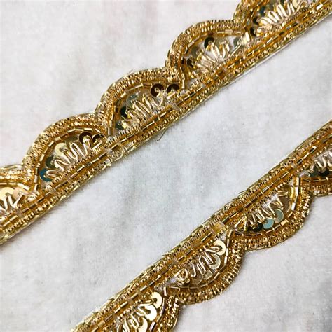 Golden Scalloped Trim