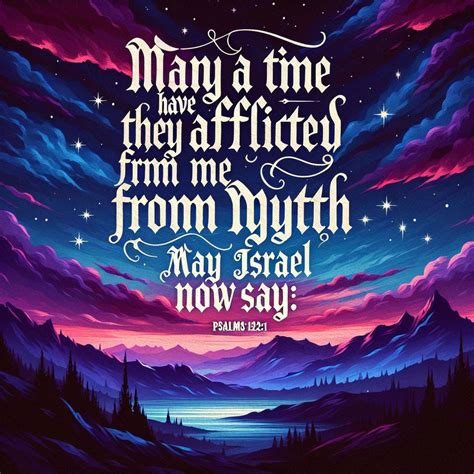 What does Psalms 129:1 mean? | Bible Art