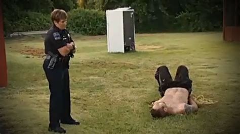 Man leaves Hogtied Burglar on Front Lawn, Goes to Work.