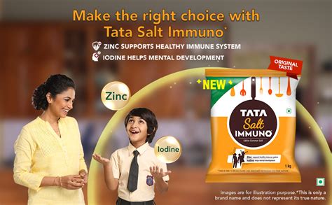 Tata Salt Immuno*, Goodness of Zinc & Iodine, Zinc Helps Support ...