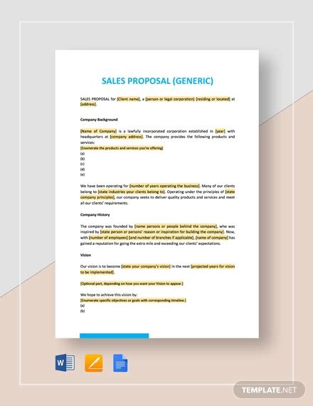 21+ Sales Proposal Templates - DOC, Excel, PDF, PPT