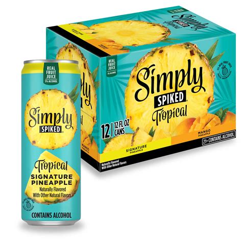 Simply Spiked Tropical Variety 12PK – Real Fruit Juice Hard Beverages ...