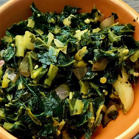 Instant Pot Ethiopian Gomen Wat | Ethiopian Collard Greens - TwoSleevers
