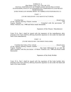 Image result for RTO Form 22