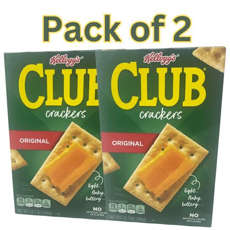 Kellogg's Club Crackers Original, Light & Flaky Buttery Snack Crackers ...