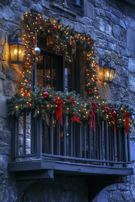 17 Easy Small Apartment Christmas Balcony Decor Ideas