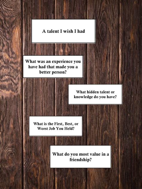 Printable Team Building Questions, Get to Know You Activity, 40 ...