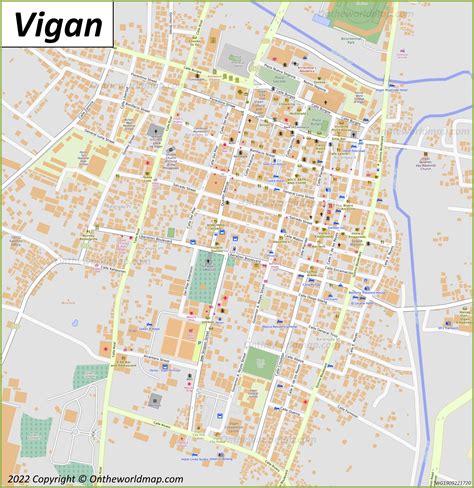 Map Of Vigan City