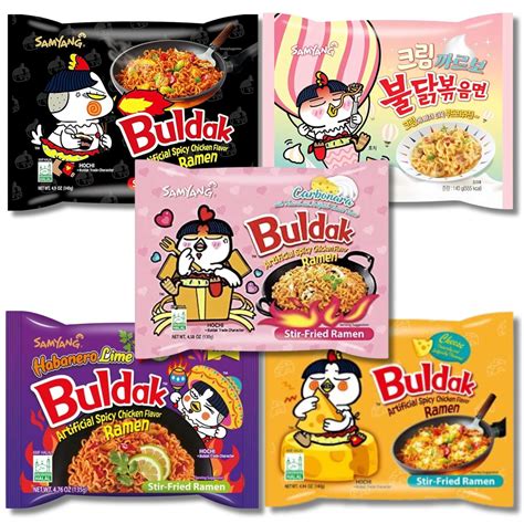 ALL.FOR.YOU. Buldak Ramen Noodles 5 Flavor Variety Combo with India | Ubuy