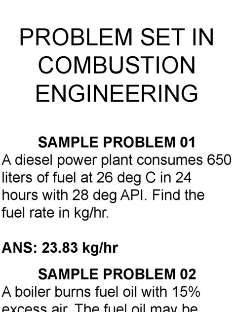 Image result for Combustion Problem