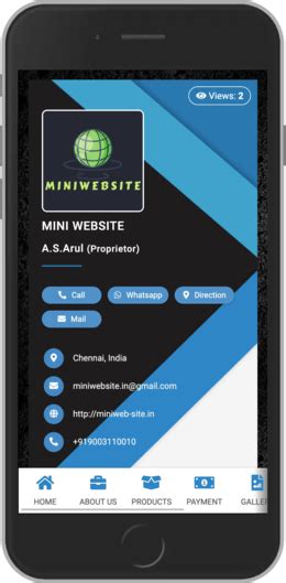 Home : Mini website