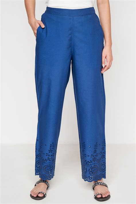 Buy Navy Solid Bottom Online for Women from Globaldesi SS23GH180BTCAM_Navy