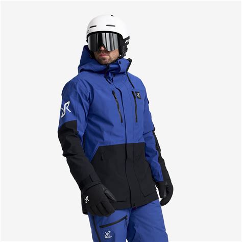 AccXel 2L Ski Jacket Men Surf the Web/Black | RevolutionRace