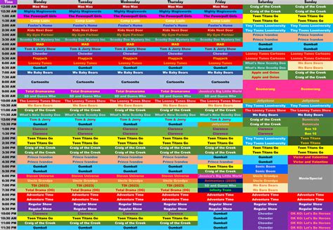 Cartoon Network 24 /7 Schedule 2024 by ArtieRaccoonReviews on DeviantArt