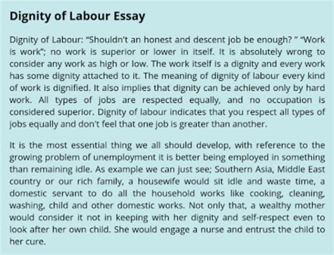 speech in dignity of labour - Brainly.in
