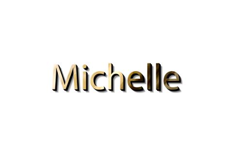 Michelle-Name 3d 16618604 PNG