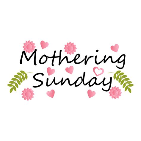 Mothers Day Design Vector Art PNG, Vector Mothering Sunday Design ...
