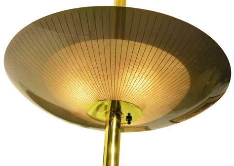 Mid Century Brass Triple Light Floor to Ceiling Tension Pole Lamp For ...