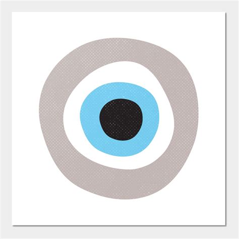 Evil Eye Symbol Warm Grey Wall And Art Print | Evil-eye | Music album art, Evil, Cricut design ...