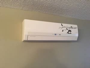 sky decal 28 cm black decal tree birds Air conditioner split wall ...