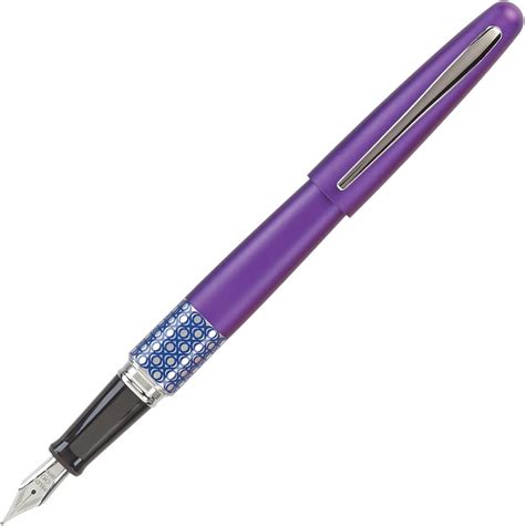 Pilot MR Retro Pop Collection Fountain Pen, Purple Barrel with Ellipse ...
