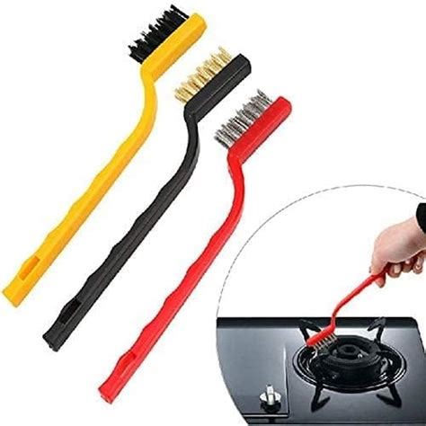 BRAND LOOT Plastic Gas Stove Cleaning Wire Brush Kitchen Tools Metal ...