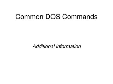 Image result for DOS Commands