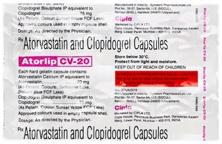 Atorlip Cv 20/75 MG | Order Atorlip Cv 20/75 MG Capsule Online at Truemeds