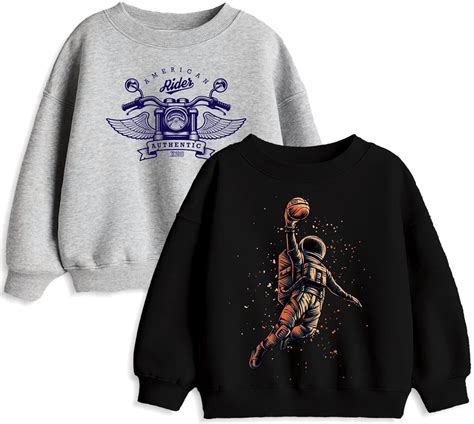 minicult Boys and Girls Round Neck Printed Cotton Blend Regular Fit ...