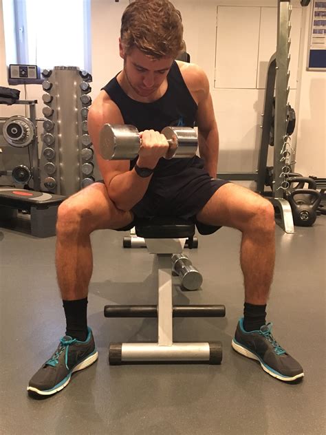 Seated Bicep Curl | G4 Physio