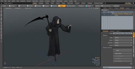 3D Death Character Walking Pose model | 3D Molier International