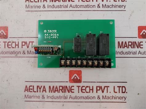 Taiyo Electric Aa-202A Printed Circuit Board Sic-pfi – Aeliya Marine Tech