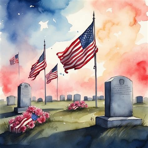Memorial Day Illustration Art Print Free Stock Photo - Public Domain ...