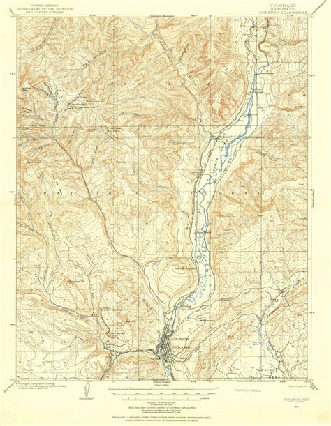 Collection C 007: USGS topographic map of Durango, CO., at the Center ...
