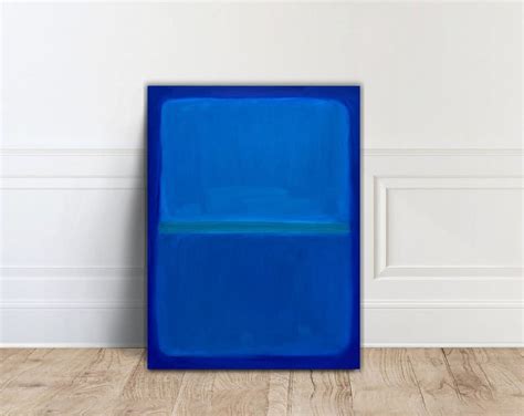 Mark Rothko Blue - Dark Blue Wall Art, Minimalist Art Print, Rothko ...