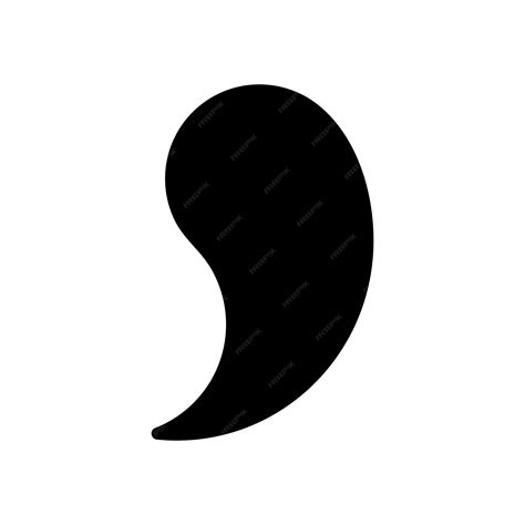 Premium Vector | Comma punctuation icon