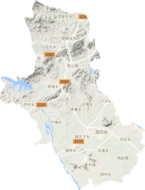曲阳县高清电子地图,曲阳县高清谷歌电子地图