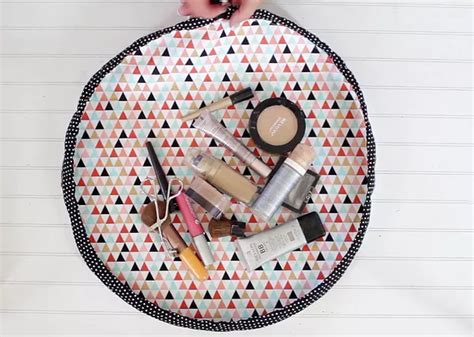 Image result for Round Drawstring Cosmetic Bag Pattern