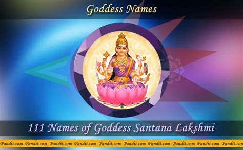 Goddess Santana Lakshmi Names - Pandit.com
