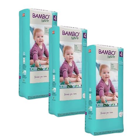 Bambo Nature iapers Tape (L), 48Pcs Tall Pack - (pack of 3) - babee ...