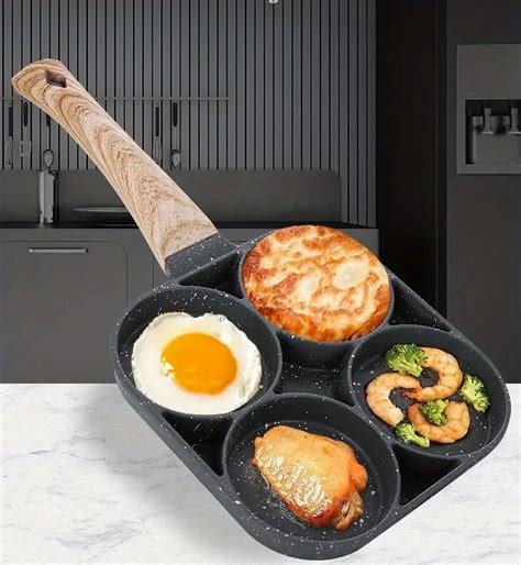 Versatile Kitchen Essential: 4-Hole Non-Stick Egg Frying Pan with ...