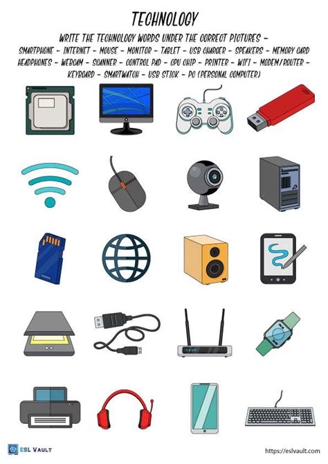 Technology Words Worksheet 的图像结果