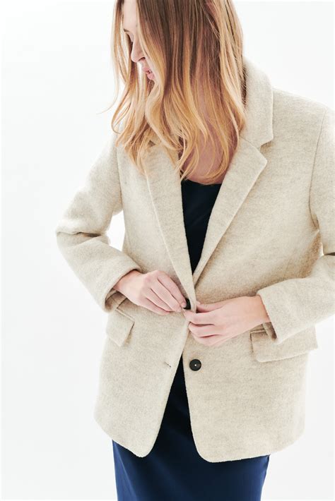 Girelli coat 100% wool ecru woman